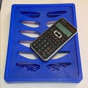 Calculator and locker stand